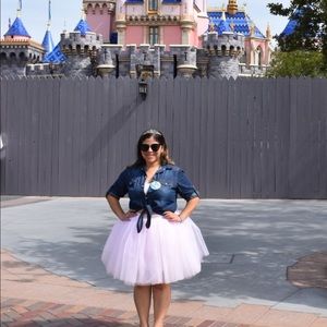 Pink Tulle skirt petite
